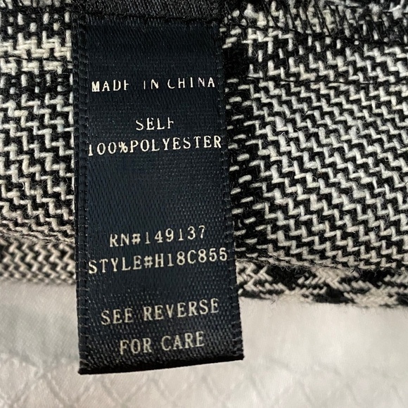 Hyfve Women's Gray / Black Check Skirt with Tie Belt Size Medium - Picture 7 of 13